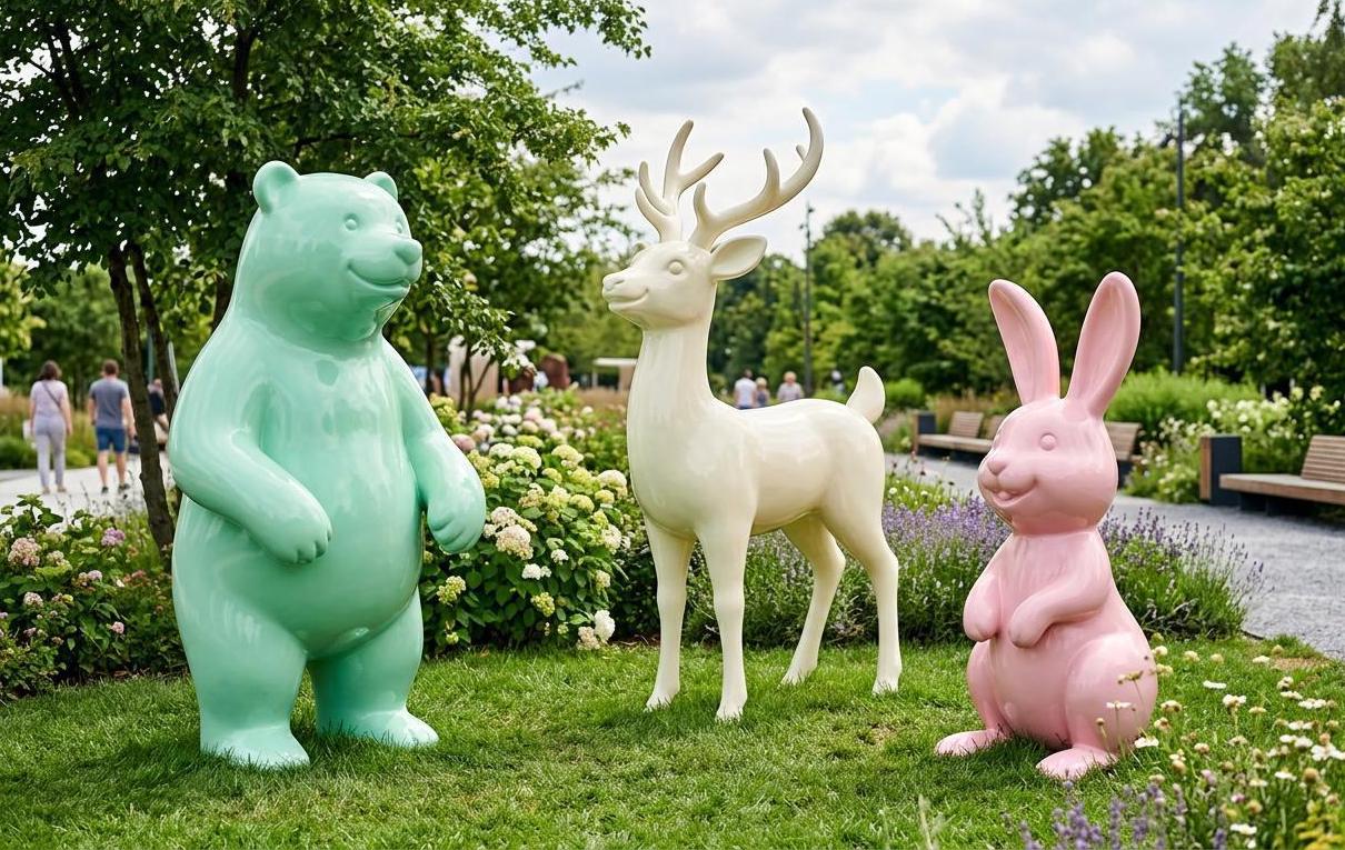 Outdoor Animal Sculpture Group — cover